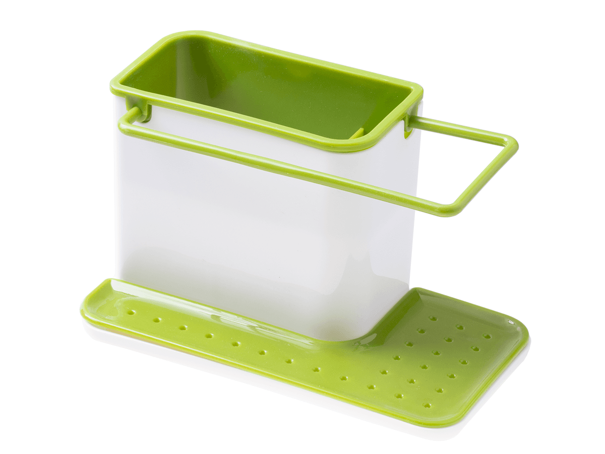 Organizer sink container for sponge cloth