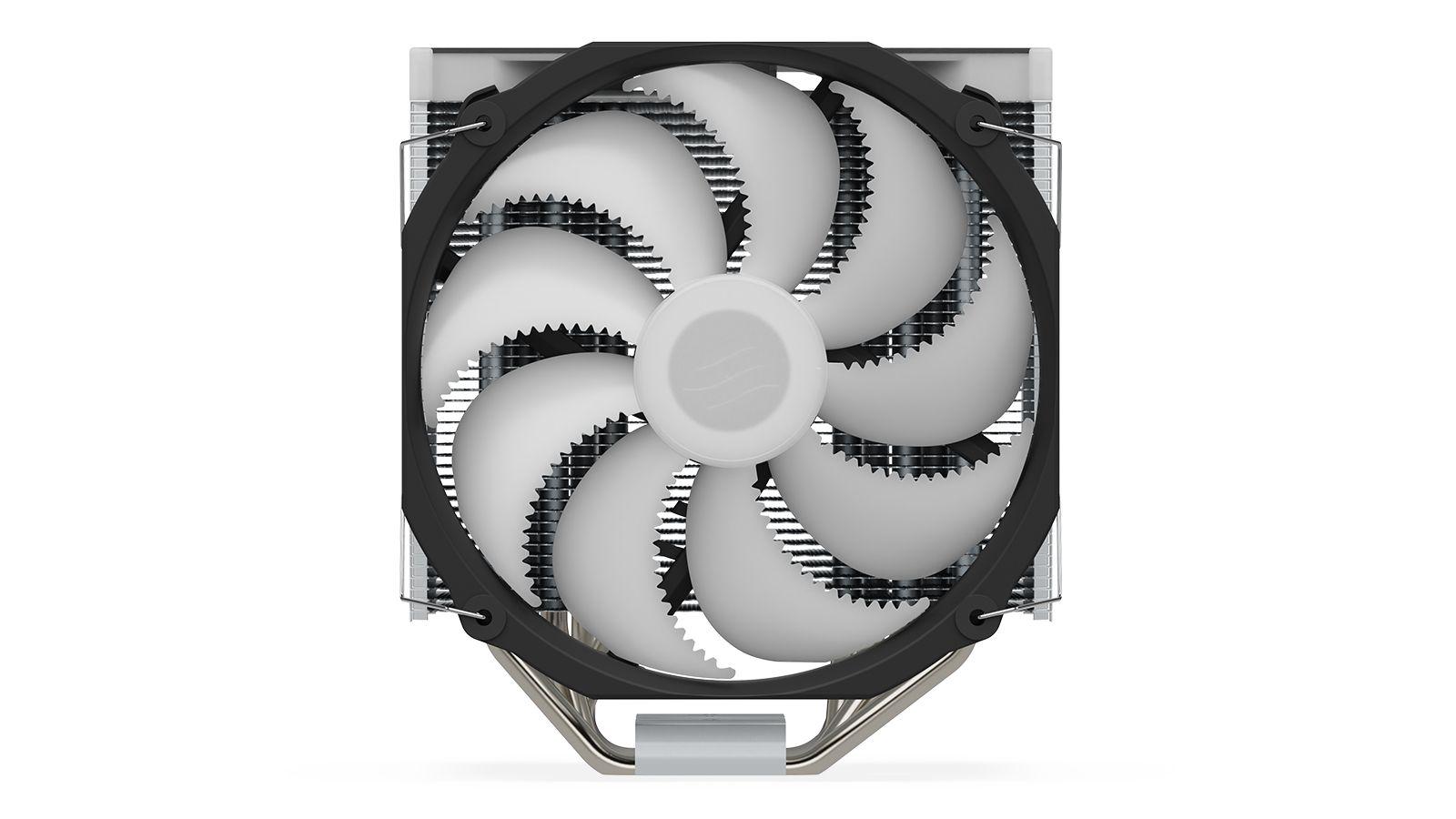 SILENTIUMPC FORTIS 5 ARGB SPC308 CPU cooling PC Fan Radiator 14 cm LED Black, Silver