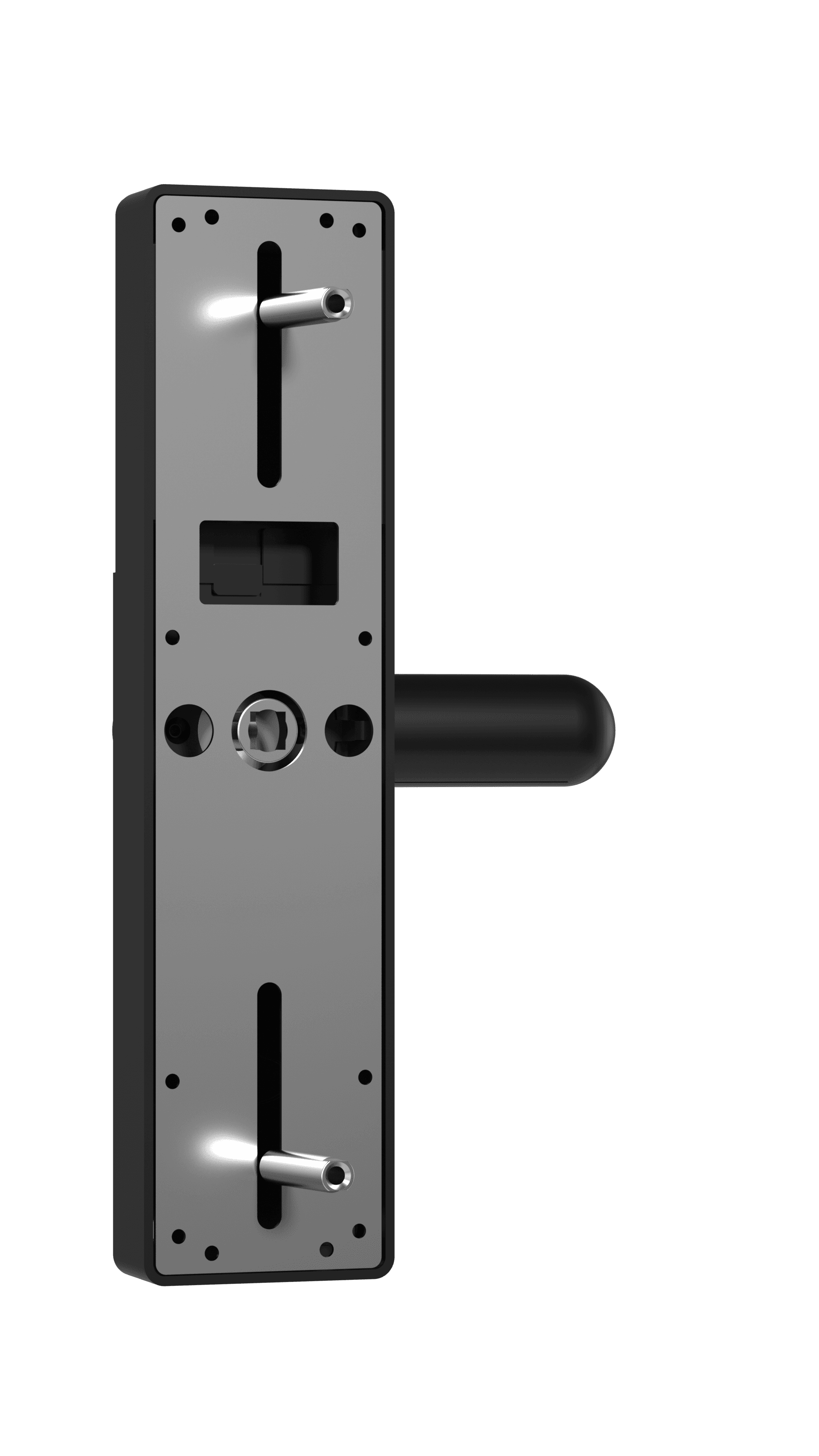 Tuya smart door lock, Electronic door lock for fingerprint, code, Wi-Fi, RFID - black