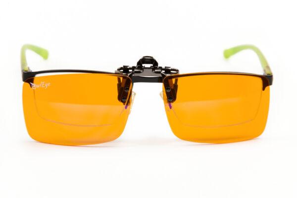 OwlEye Flip-up Overlay - model: TWILIGHT - 98.8% Eye Protection with Vision Correction