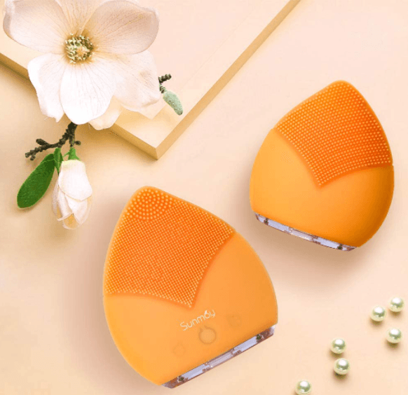 Szczoteczka soniczna do twarzy Xiaomi Sunmay Leaf Facial Cleasing Brush - pomarańczowa