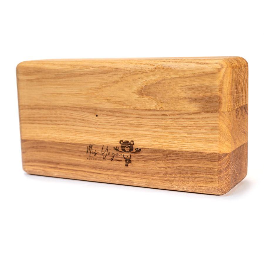 Wooden Yoga Cube Teddy Miś Yoga