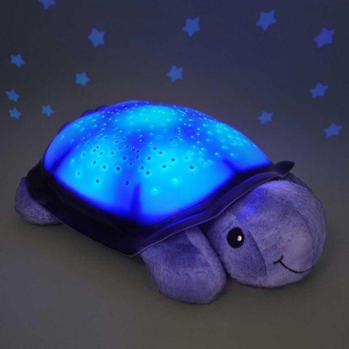 Night lamp with light projection - Turtle, purple