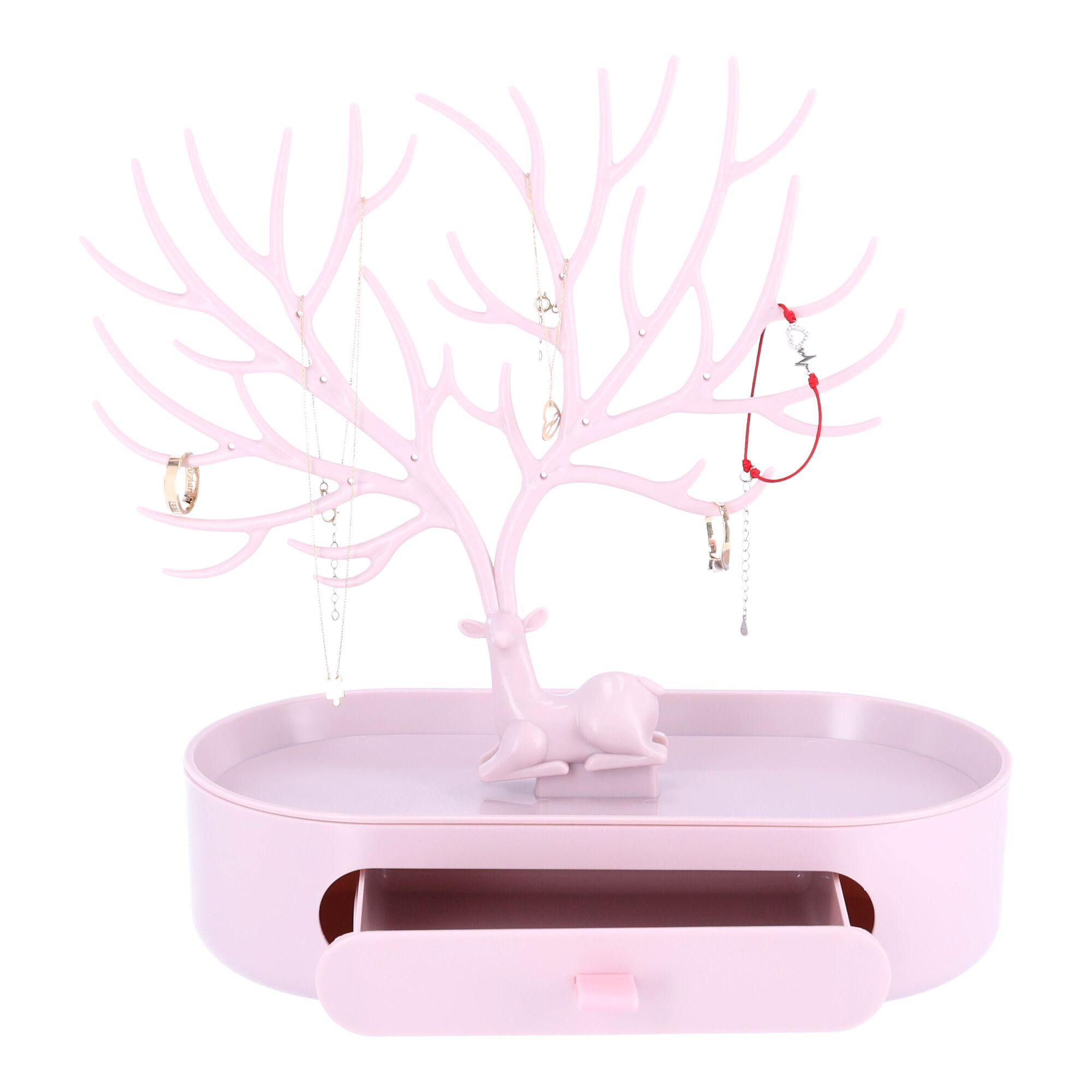Antler jewelry storage rack-Pink