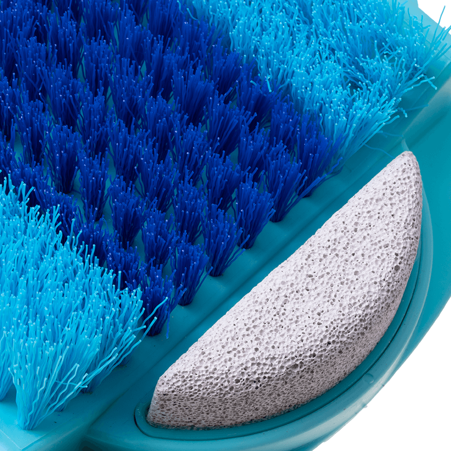 Brush for washing feet under the shower with pumice stone
