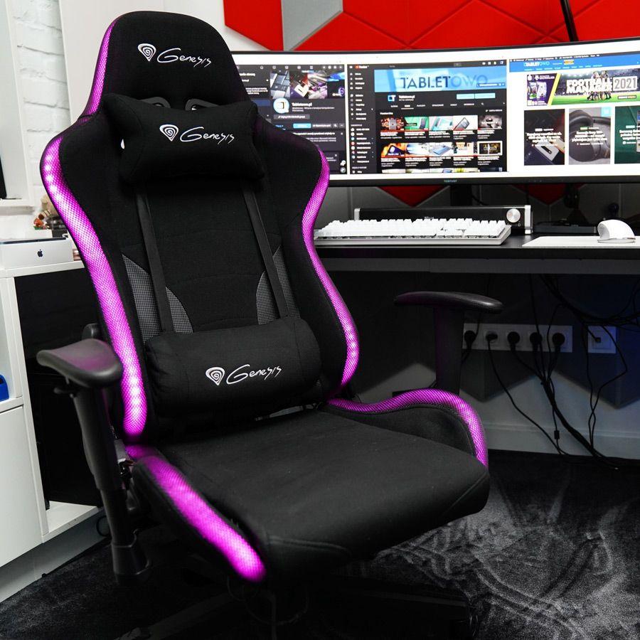 Gaming chair NATEC Genesis Trit 600 RGB NFG-1577 (black)
