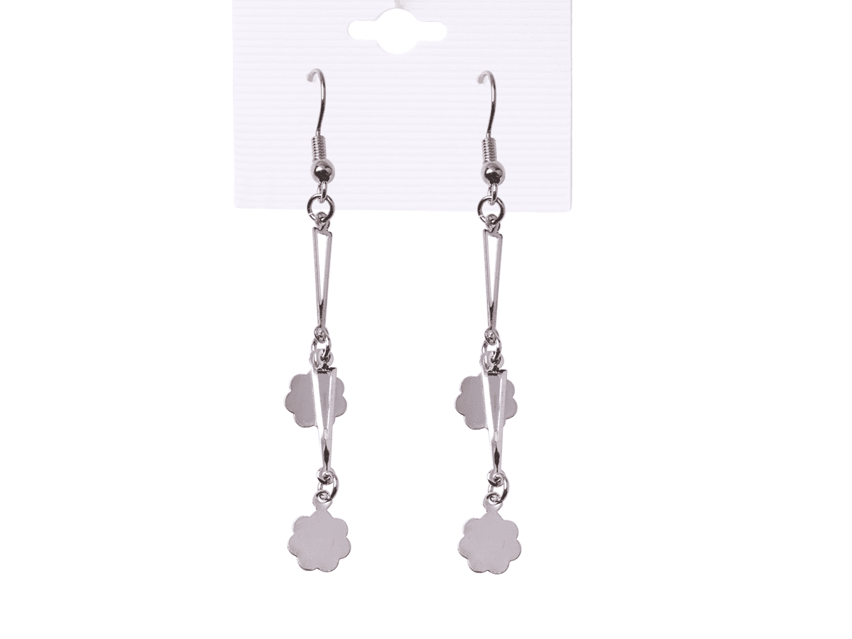 Earrings hanging silver