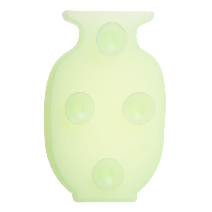 Silicone vase on the wall - green