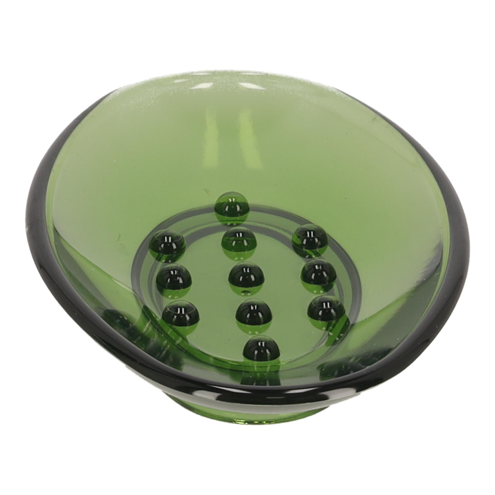 Plastic soap dish, Soap pad - green