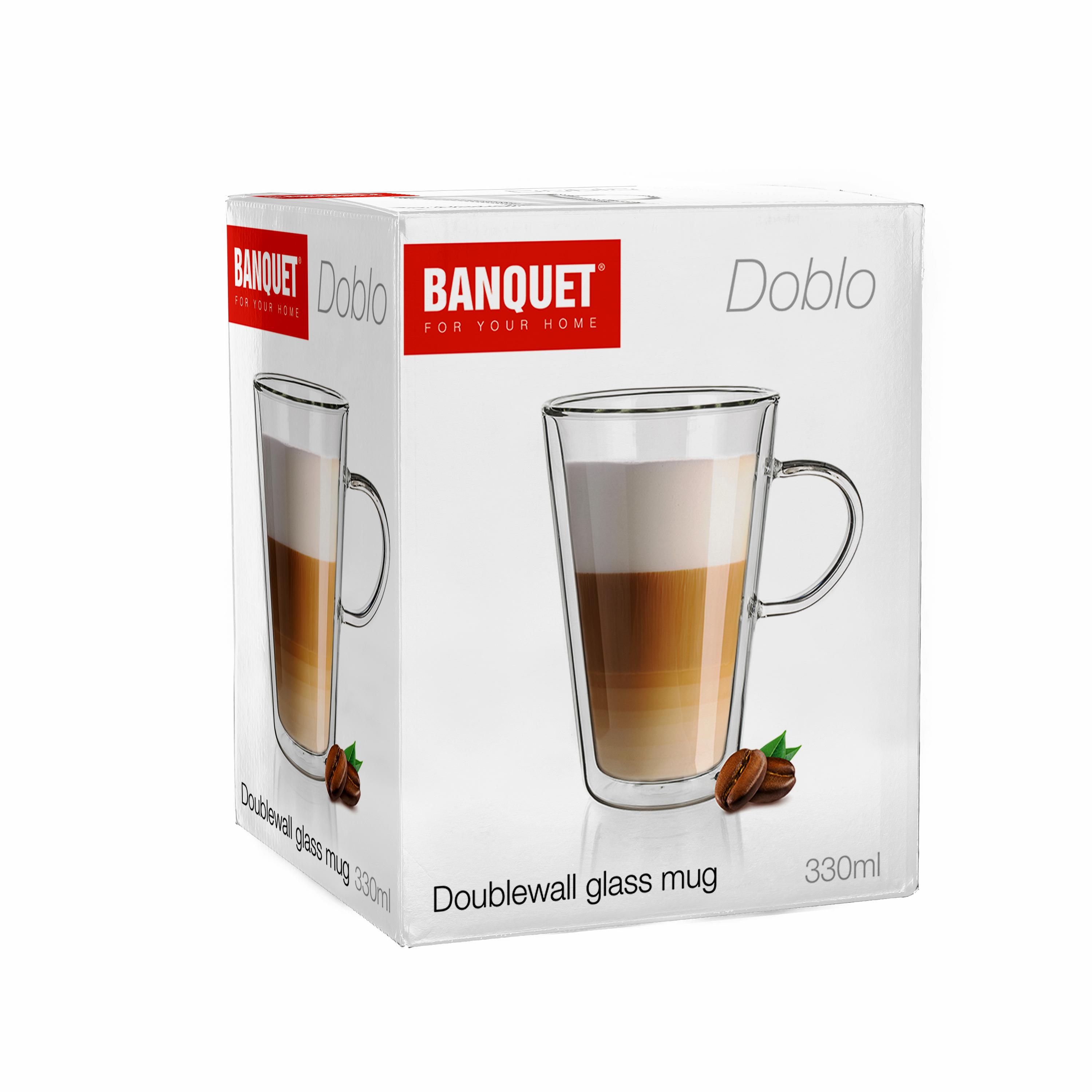 DOBLO mug with a double wall, 330ml