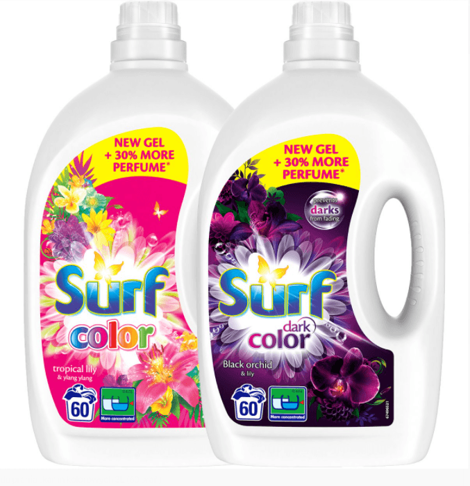 Set washing gels Surf 2 x 3l