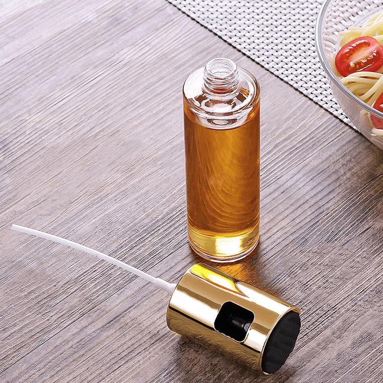 Olive oil dispenser. Vinegar atomizer- gold