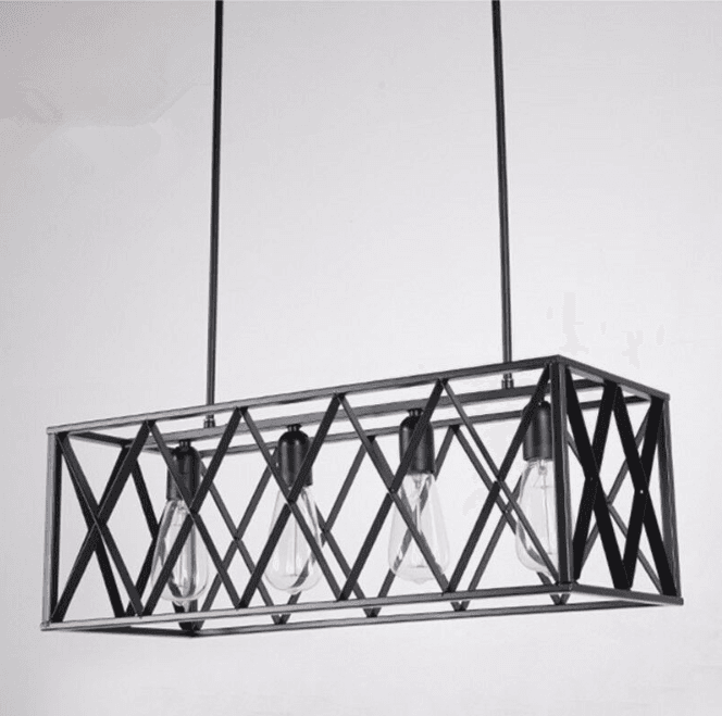 Industrial pendant lamp / Chandelier - 4 lighting points