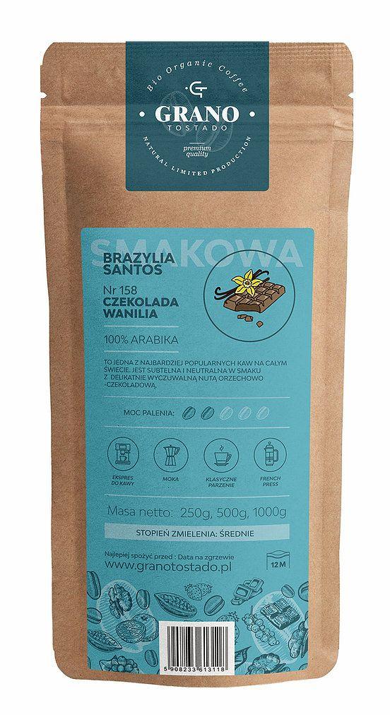 Grano Tostado Chocolate Vanilla Coffee, medium ground 500 g