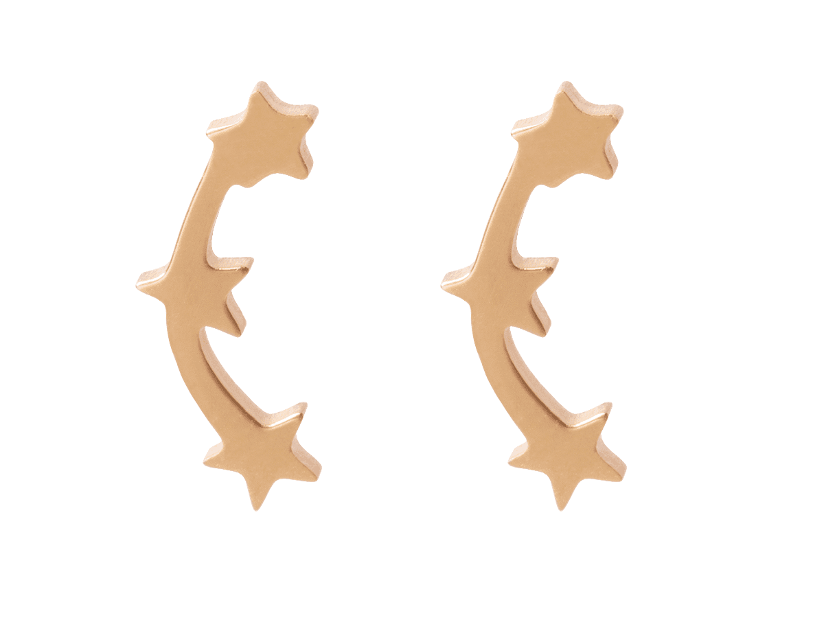  Star earrings - gold