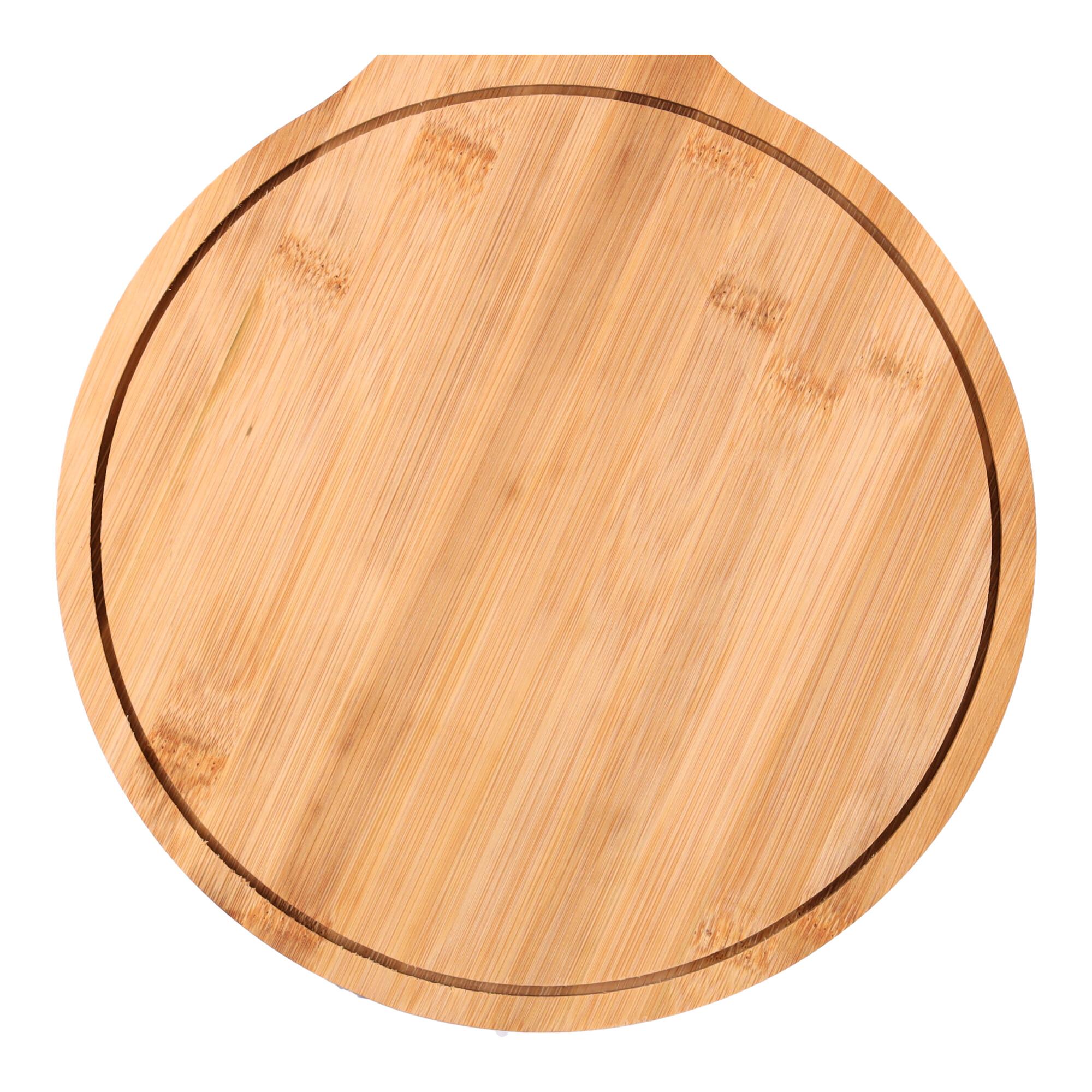 Drewniana deska do pizzy - okrągła, rozm. 40*27*1 cm