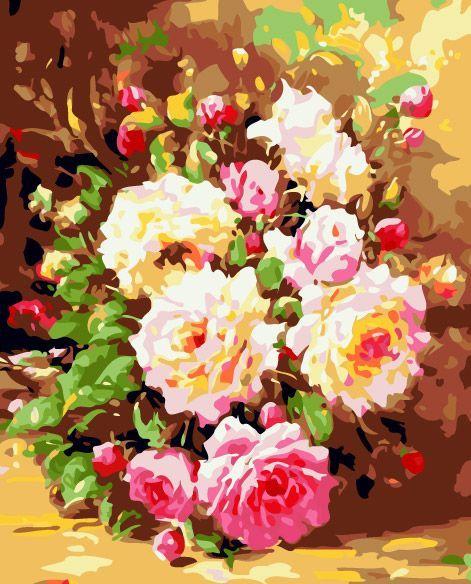 Painting by numbers - Bouquet of flowers 60x75