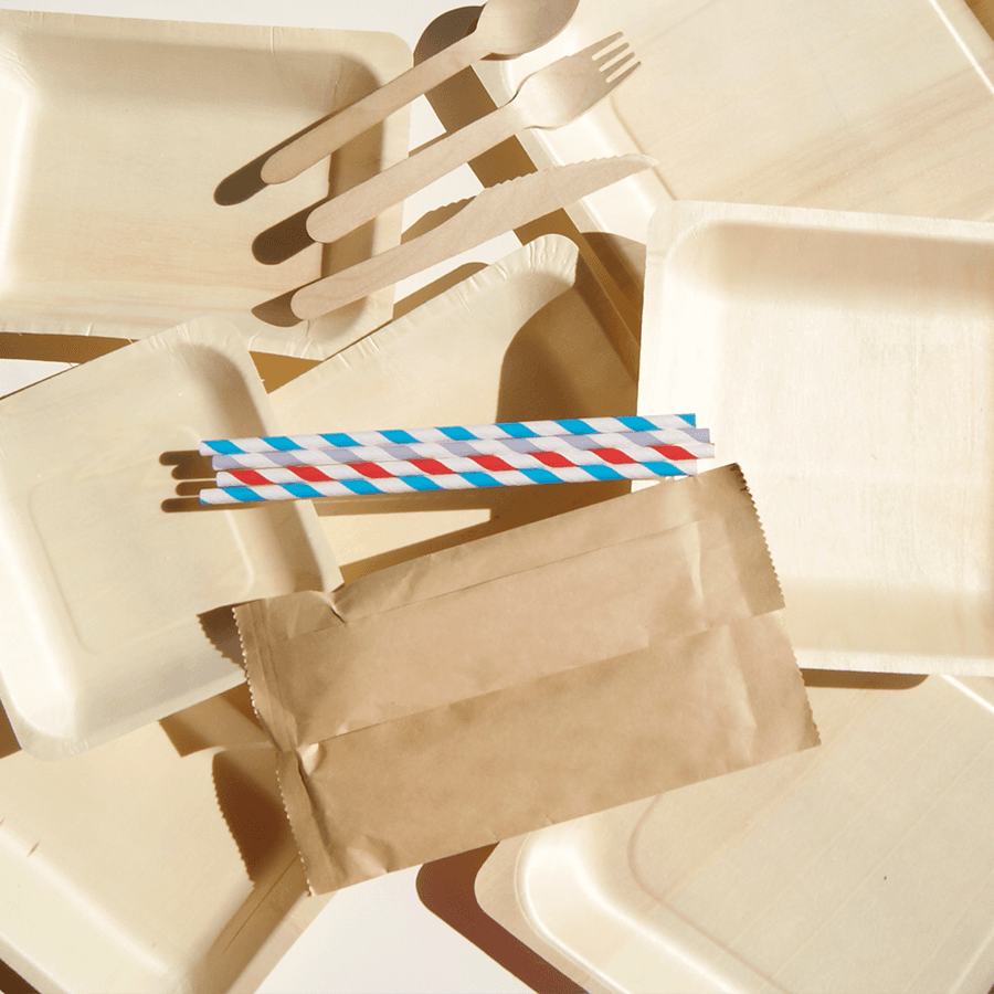 DISPOSABLE WOODEN CUTLERY FORK 100 pcs.