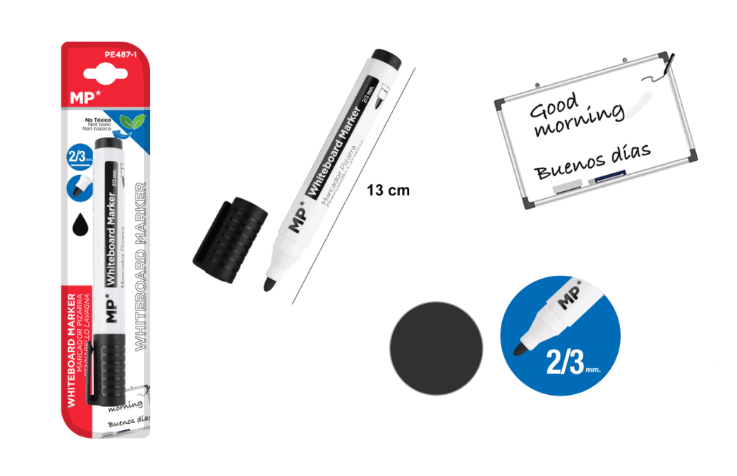 Dry-erase marker for blackboard - black