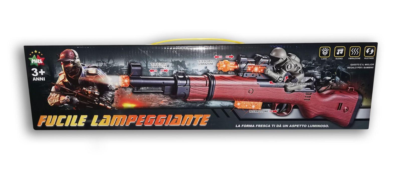 Toy rifle for children with light and sound effects