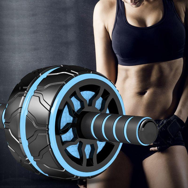 Abdominal muscle training wheel- blue