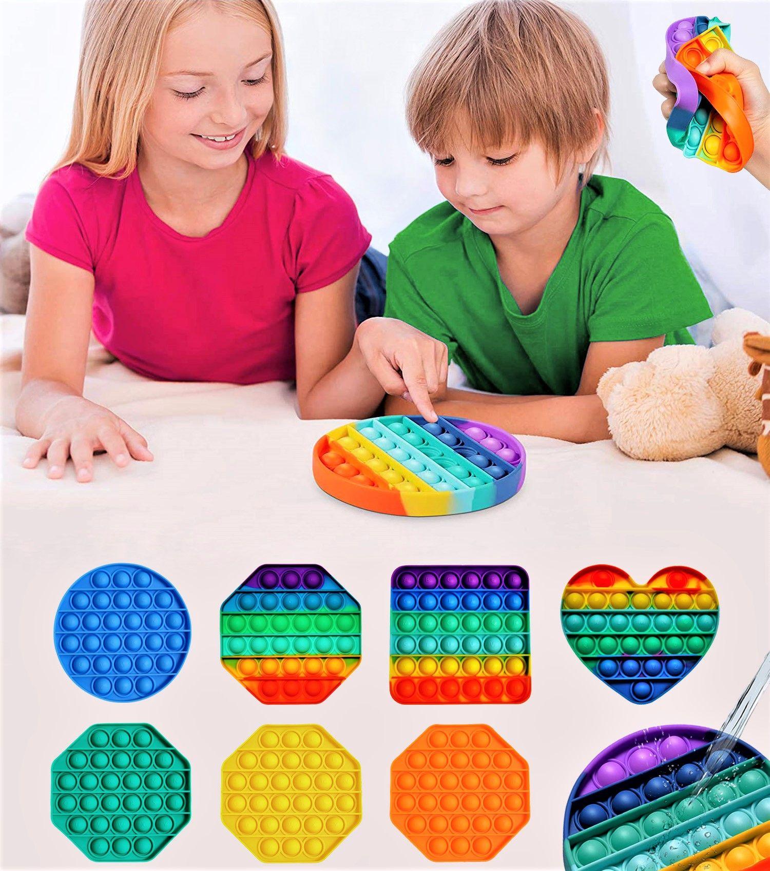 Desktop Silicone Brain-training Toys - Heart Colorful