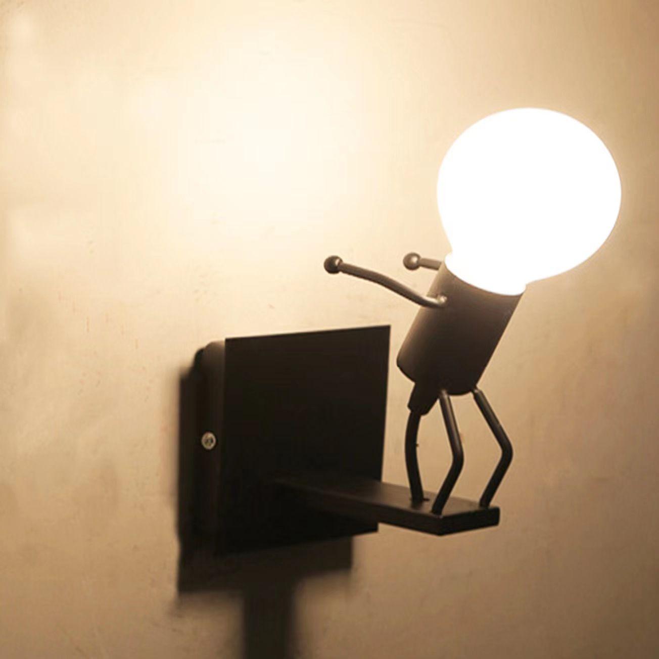 Wall lamp / Single Loft wall lamp - black, type V