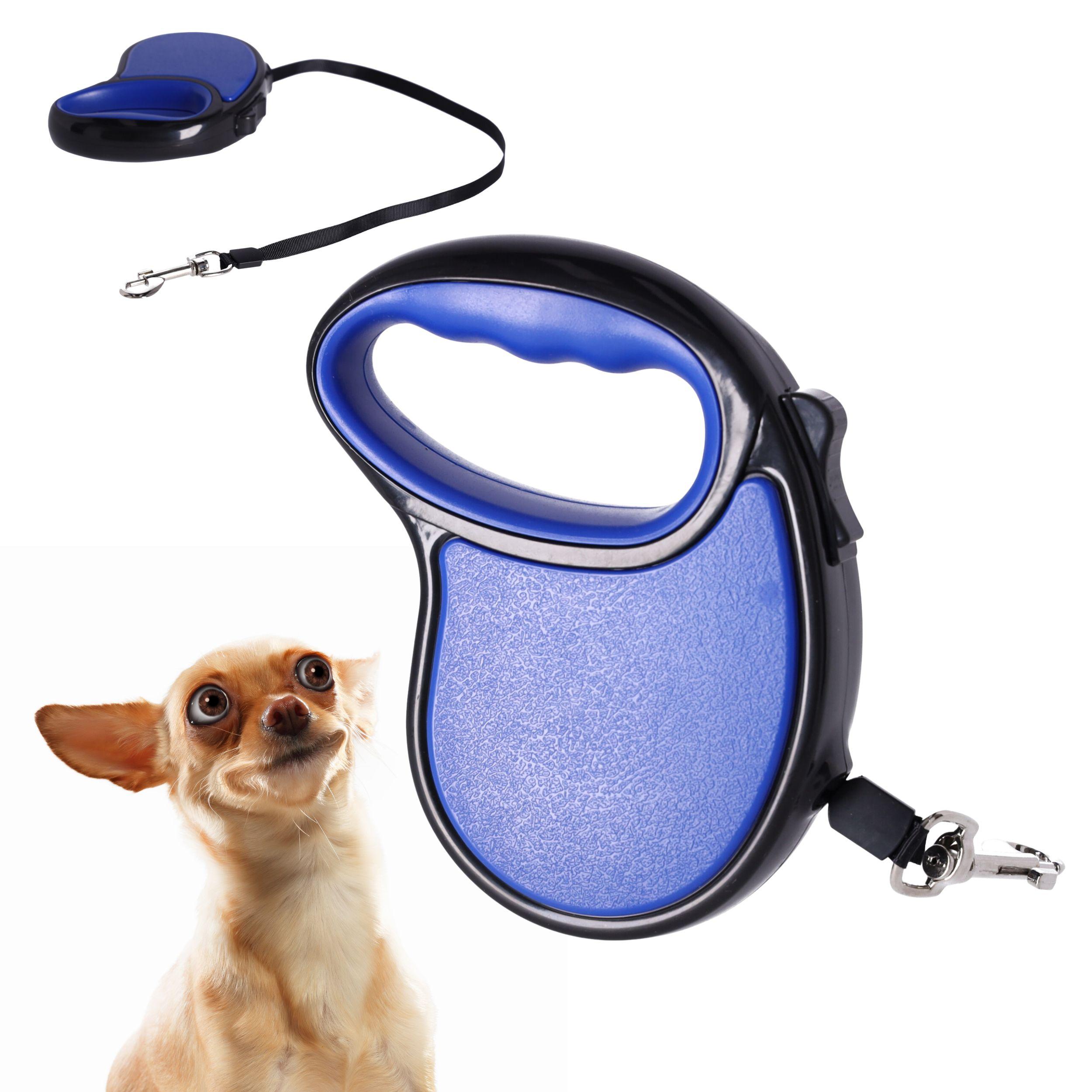 Automatic dog leash / tape leash - size M, mix of colors