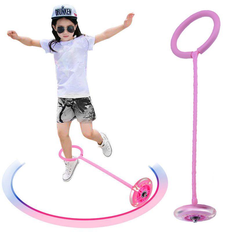Jumping rope / hula hoop on the leg - pink