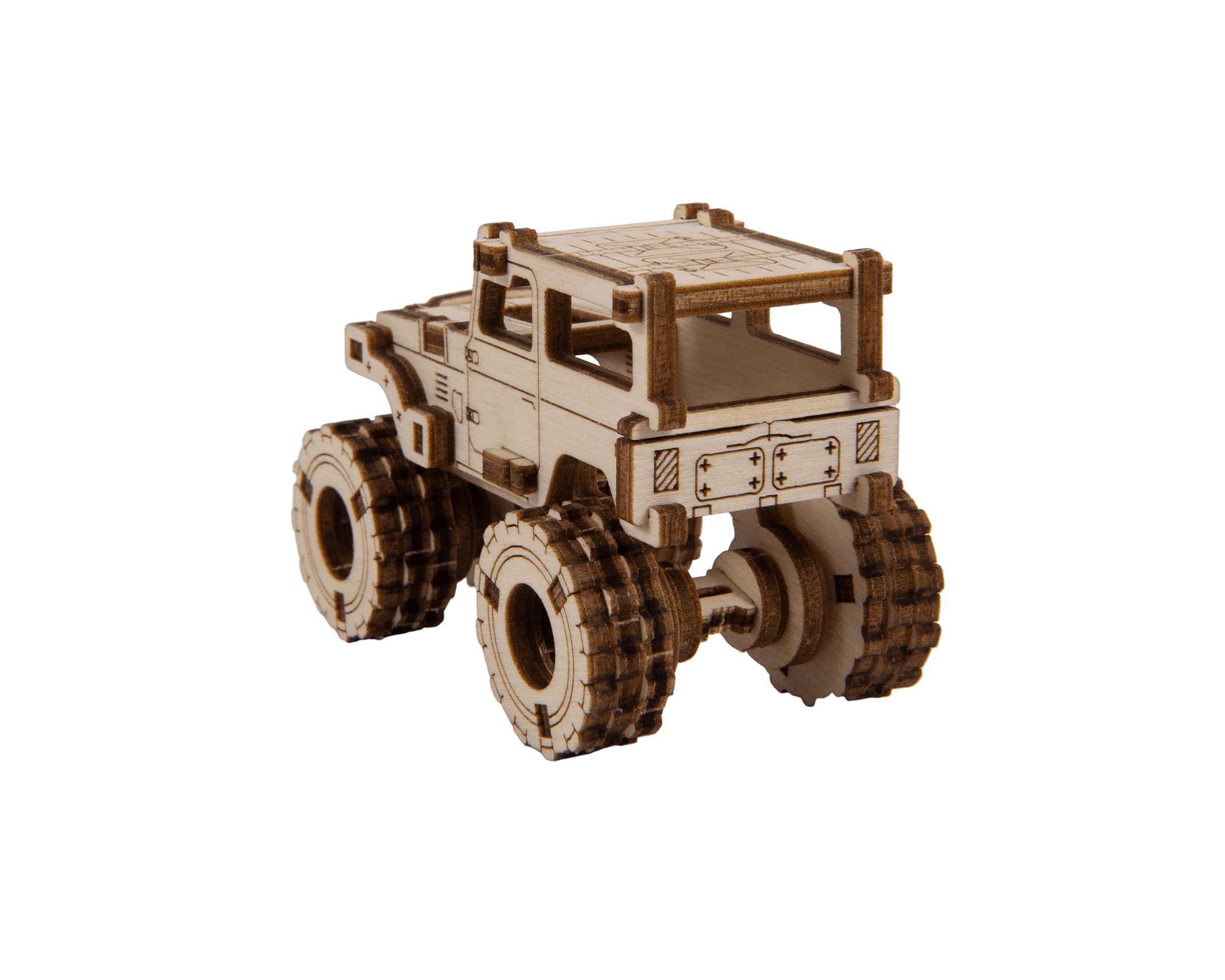 Wooden 3D Puzzle - Monster Truck Model 5