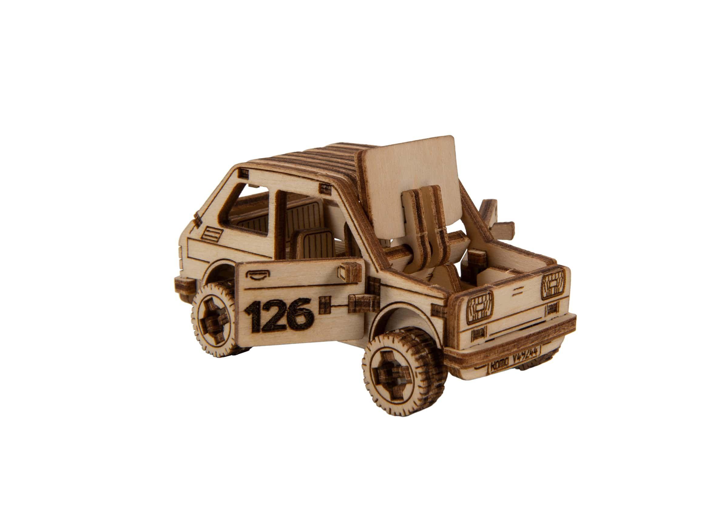 Wooden 3D Puzzle - Rally Car Model 3